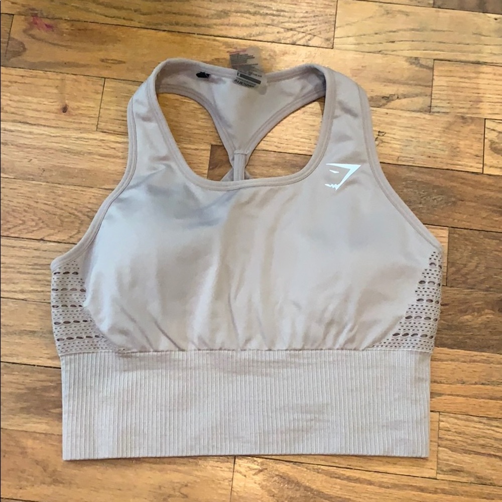 Sports crop bra